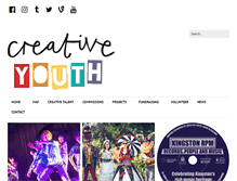 Tablet Screenshot of creativeyouthcharity.org